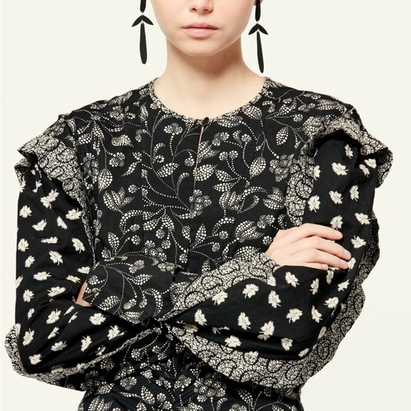 Isabel Marant Robe Lexini Dress in Black - Picture 15 of 16